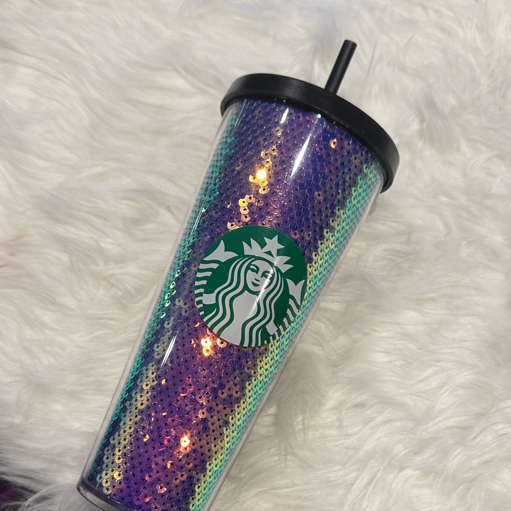 Starbucks 2020 Holiday Purple Sequin Venti Tumbler